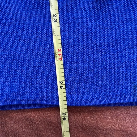 Like new J Crew blue merino wool lightweight turtleneck - Picture 12 of 12